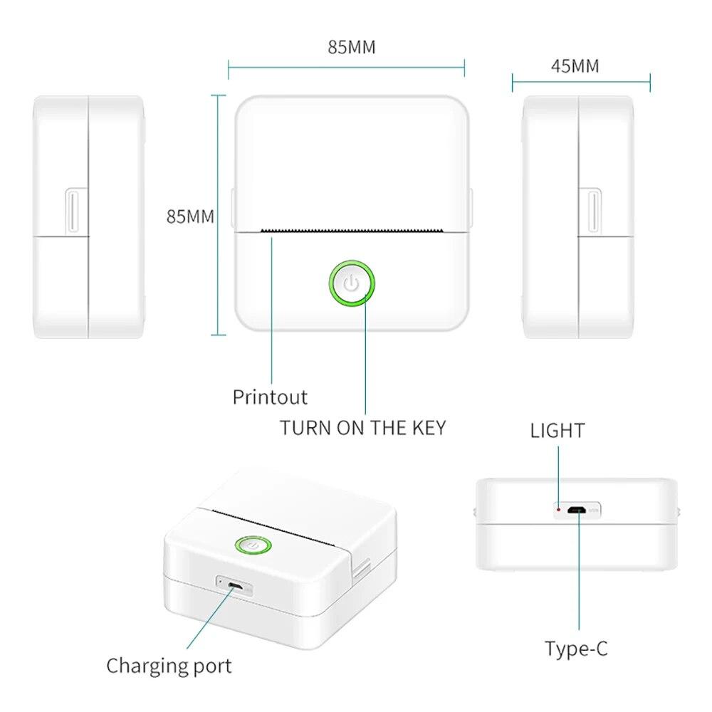 Mini imprimante Portable Printer X6 ZINK