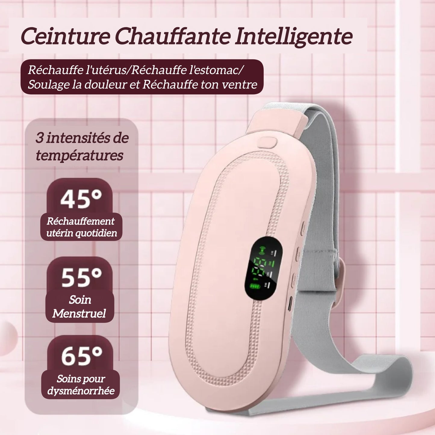 Ceinture Menstruelle Chauffante et Apaisante